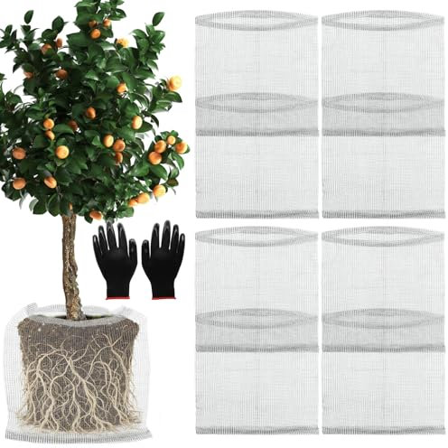 Wurzelschutz, Gopher-Körbe, unterirdische Barriere, Gophers Maulwürfe, Wühlmäuse, Netzkörbe, schützen Pflanzenwurzeln, Knollen, Bäume, Blumen, Pflanzen, Pflanzen, Pflanzen, Pflanzen (8 Stück, 15