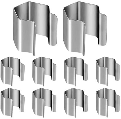 10 clip per zanzariera, clip di installazione in acciaio inossidabile per la sostituzione di zanzariera per patio, veranda, porta, finestra o garage. per tenere la nella finestra.