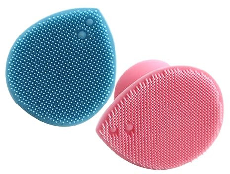 WRITWAA 2stücke Gesichtsreinigungsbürste Und Kopf Massagegerät Für Tiefenreinigung Sanftes Peeling Und Mitesserentfernung Tragbare Kopfhautbürste Für Nasse Und Trockene Anwendung