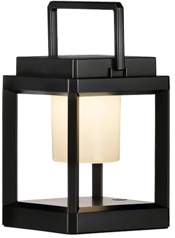 4lite Antheia Outdoor Solar Lantern (Anthracite) 170lm Warm White IP54 Rated Solar Lantern Light - 4L2/6020 - 4Yr Guarantee