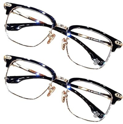 Libiyi/Surmoby/Yifare/TruTronica/Opdgea/Hilipert Optireaders Pro, Multi-Focal Reading Glasses, Smart Zoom, Ultra-Light, Blue Light Blocking, Unisex (2pcs)
