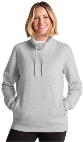 TOG24 Abigail Womens Knitted Sweatshirt, Funnel Neck Drawcords Outdoor | Jumper, Pockets, Ribbed cuffs, Adjustable drawcord, Brushed lining, Outdoors