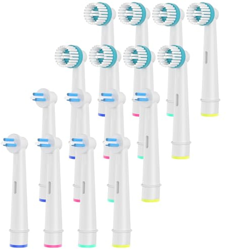 Sdiveson Interspace und Ortho Care Aufsteckbürsten für elektrische Zahnbürsten von Oral B, Zahnspangen, Zahnbrücken, Zahnimplantate und Interdentalreinigung im Kombipaket.