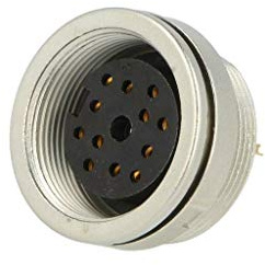 0304 12 Steckverbinder: M16 weiblich IP68 Buchse Löten 60V PIN: 12 LUMBERG