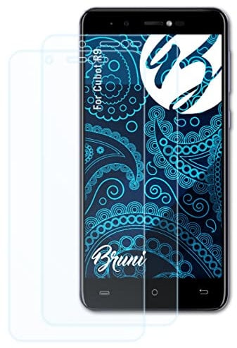Bruni Schutzfolie kompatibel mit Cubot R9 Folie, glasklare Displayschutzfolie (2X)