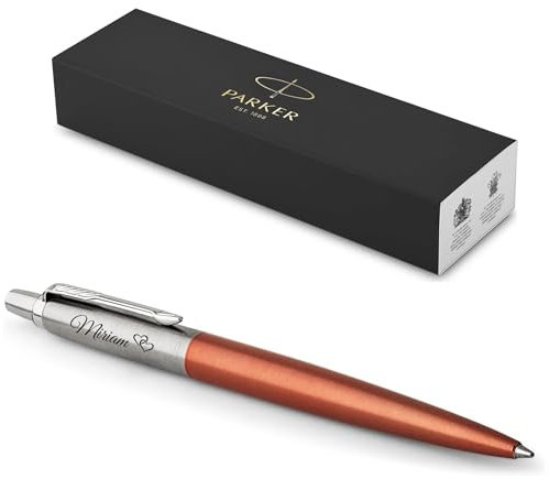 Parker- Exklusiver Kugelschreiber Modell JOTTER inkl. Gravur Lasergravur graviert neu CT 1953189 (Chelsea Orange)