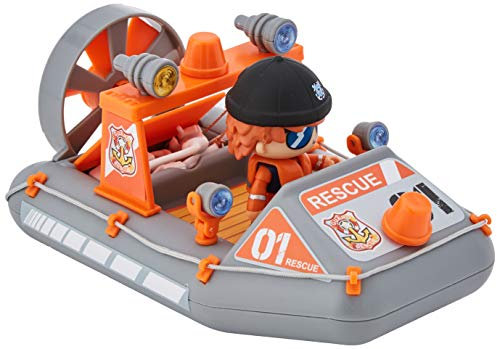 Pinypon Action - Polizei Rettungsboot, 1 Figur für Kinder von 4 bis 8 Jahren (Famosa 700015050)