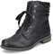 Rieker Donna Stivaletti 71218, Signora Stivaletti Allacciati,Chukka Boots,Stivali Corti,Stivali con Lacci,Boots,Nero (Schwarz / 00),41 EU / 7.5 UK