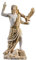 Zeus griechischer Gott Jupiter Donner Statue Figur Gold Alabaster 23.5cm