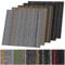 casa pura 1 m² carpet tiles self-lying Warsaw for office and commercial - striped tiles carpets each 50 x 50 cm - robust carpet - floor tiles with non-slip vinyl backing (grey-yellow, 4 pieces)