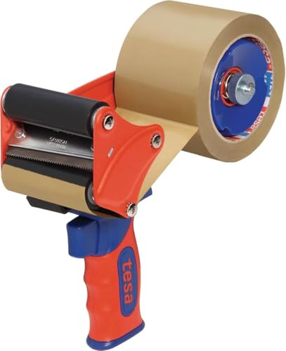Tesa Handabroller Tesapack für Packband bis 75mm rot/blau