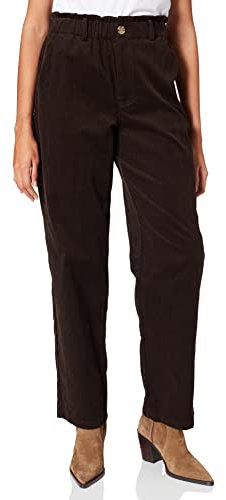 NA-KD Damen Loose Fit Corduroy Pants Kordhose, braun, 36 EU