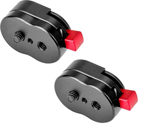 Koolehaoda Mini Quick Release Plate System with 1/4 Screw for Camera Tripod, Gimbal, Monopods,Video Monitors, Magic Arm, Flash Bracket, Stabilizer -(2packs PU-30C)