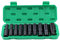 KATSU 1/2 Llaves de Vaso Impacto 10 Piezas,10mm-24mm Métrica Juego de Llaves de Vaso de Impacto Profundo, Herramienta de Mecánica Reparación Motores Camiones Tractores (Budget)