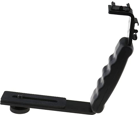 OTOTEC Camera Flash L-Bracket 1/4 Tripod Adapter Quick Release Plate Stand Holder for Gimbal Stabilizers SLR Cameras Video Lamps Microphones Monitors Tripods