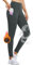 baleaf Damen Thermo Leggings Wasserabweisend Hose Winter Laufhose Sporthose Wanderhose Fleece gefüttert mit Seitentaschen Grau M