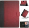 ZZjingli Stitching Solid Color Smart Leather Tablet Case For Amazon Kindle Fire HD 8 2018/2017/2016(Green)(Grey)(Orange) etc (Color : Red)