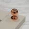 Copper Rose Gold Round Kitchen Knob Cupboard Door Pull 31mm Diameter Polished Cabinet Furniture Drawer Upcycle Hardware