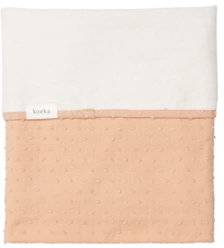 Koeka Babybettdecke - Schmusedecke - Kuscheldecke - Mit Cotton Fleece Gefuttert - Napa - Baumwolle - Hellbraun - 75X100 Cm