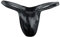 Wetlook Männer String Tanga Sexy Unterwäsche Herren Lack Unterhosen Erotisch Wäsche Sexy Reizunterwäsche Latex Lack Optik Männertanga Tanga String Party Clubwear Schwarz Einheitsgröße