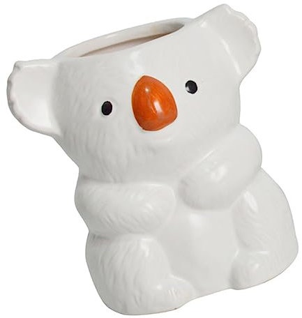 FUNOMOCYA 1pièce Pot De Fleurs Koala Céramique Jardinière Animalière pour Plantes Succulentes Décoration Intérieure Élégante pour Cactus Et Fleurs Miniatures