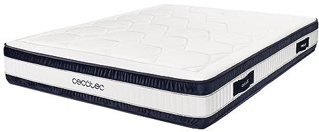 Cecotec Hybridmatratze Fluss Cecofresh 2900 CoolConfort Hybrid 135x190. Multicapa, Kern von Wasquen Springs und CoolConfort -Technologie, erfrischende Sensation, hohe Festigkeit,. Höhe 29 cm