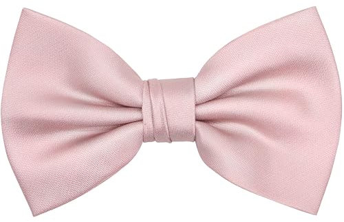 OCIA Vorgebundene Herren-Fliege, verstellbar, formell, Smoking, Fliege für Hochzeit, Party, Dusty Rose, 4.72 x 2.75 / 12 cm x 7 cm