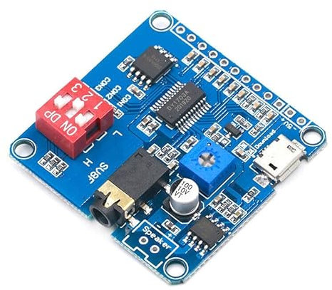 Voice Sound Playback Module Arduino MP3 Player Module UART I/O Trigger Class D Amplifier Board 5W 8M Storage DY-SV8F SD/TF Card