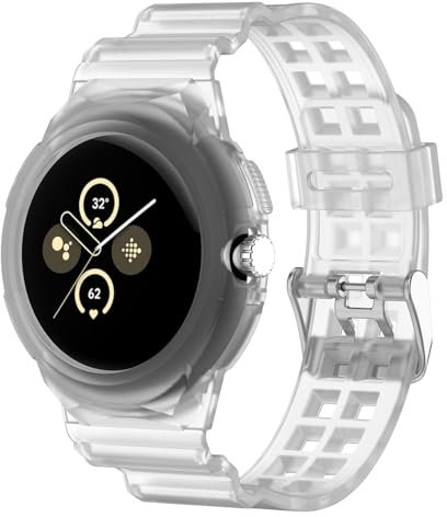 SenMore Cinturino per Google Pixel Watch/Google Pixel Watch 2, Regolabile Morbido TPU Cinturino di Sportiva Ricambio per Google Pixel Watch.