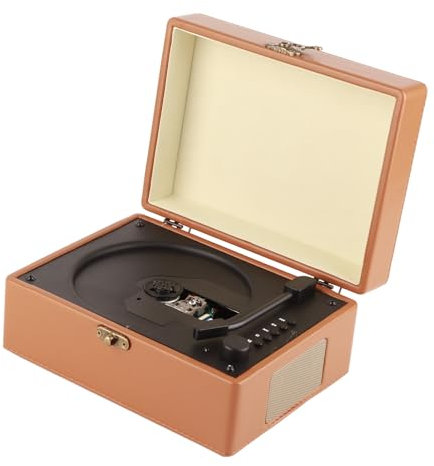 Suitcase CD Player, Professional HiFi Stereo Sound Record Player, Portable CD Player with Remote Control for Home Office