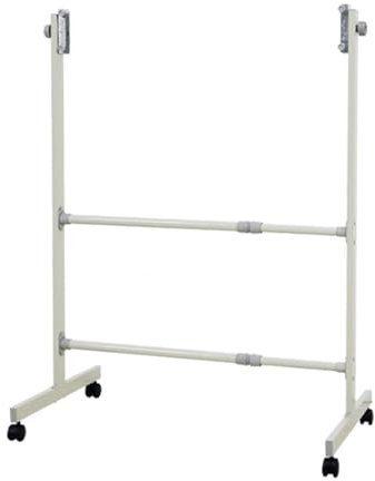 LOOQS Mobile Stand, Height Adjustable Rolling Whiteboard Easel for Home Office Classroom 60x90cm Dry Erase Whiteboard