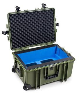 B&W Transportkoffer Outdoor für Starlink Standard Kit (Standard mit Motor) - Type 6800 Bronze-Grün - wasserdicht nach IP67 Zertifizierung, staubsicher, bruchsicher und unverwüstlich