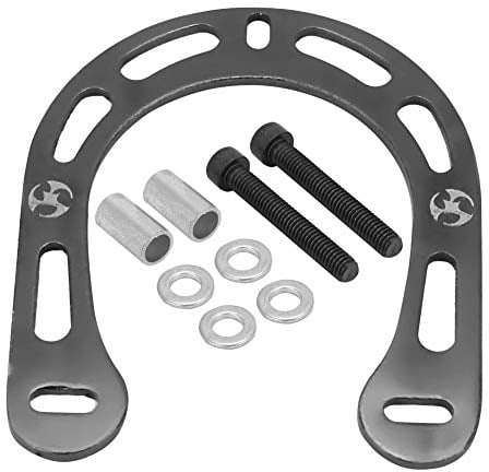 Hominas Fahrrad Bremskraftverstärker, Bremsenverstärker Aluminiumlegierung Fahrrad V Brake mit Schrauben für Mountainbike (Schwarz)