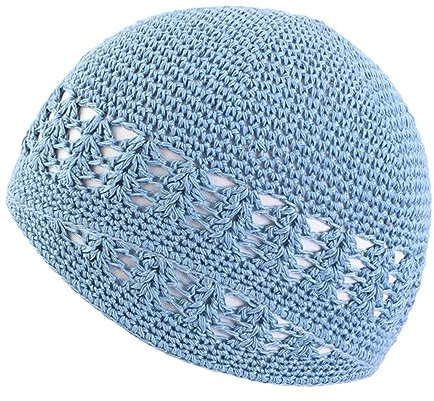 Watreketal Beanie Hut,Elastische Muslimische Wintermütze gehäkelt,islamisch für Frauen und Männer,atmungsaktiv,ausgehöhlte Mütze,weich,Gebets-/Kirchenbedarf