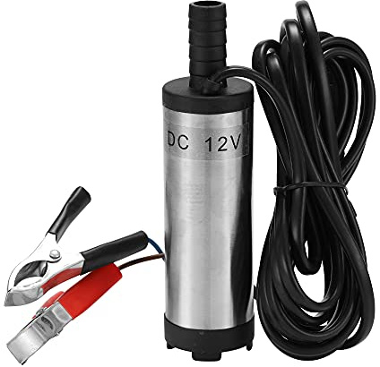 SHUAIGUO DC 12V Electric Submersible Pump Stainless Steel Submersible Pumps for Water Oil Kerosene 12 L/min Refueling Tool