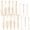 16 Stück Goldenes Haarnadel Set, Haarklammern Gold Perle Haarspange für Mädchen, Geometrische Metall Haarspangen, Gold Haarschmuck Künstliche Perle Haar Snap Clips (Gold)