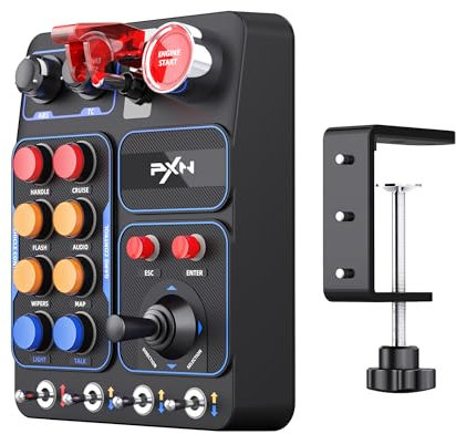 PXN CB1 Control Box for Euro Truck Simulator and American Truck Simulator Customizable RGB lighting with high flexibility