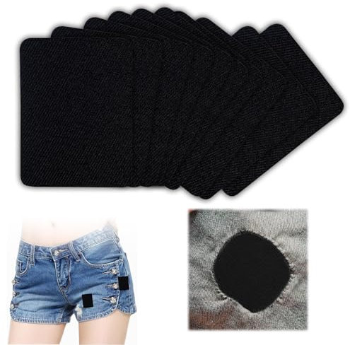 10 Piece Iron Patches for Clothing,Iron On Patches,Black Repair Decorating Kit,Suitable for Clothing,Pants,Dress,Shirts,Coats,Jeans