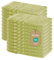 Lavea Lot de 20 Gants de Toilette 15 x 21 cm – Gants de Toilette absorbants et Doux en 100% Coton – Série Elena – Gants de Toilette lavables et durables – Vert Citron