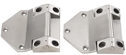 QWEXOB 2x Edelstahl Schwerlastscharnier 500kg Belastung Scharnier Tür Türe V4A Türband