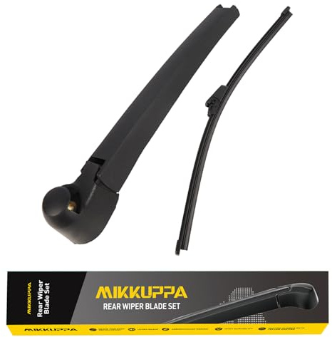 MIKKUPPA Scheibenwischer Hinten Wischerarm mit Wischerblätter, Länge: 280mm | Heckscheibenwischer kompatibel mit Passat B6 3C5 05-10, Passat B7 365 10-14, Seat Leon 1P1 05-13