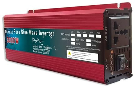 Transformateur Tension Onduleur 12V 220V 1000W 2000W 3000 Convertisseur Tension À Onde Sinusoïdale DC 24 V 48 V 60 V Vers AC 220 V Micro-onduleur Pour Voiture DIY Inverter(12V,220-240V 60Hz,1000W Uni)
