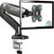 ONKRON Single Monitor Arm Desk Mount for 13-32 Inch Screen up to 8 kg, Gas Spring Monitor Stand for Desk with VESA 75x75 - VESA 100x100 - Screen Mount Desk Full Motion Black, G80-B