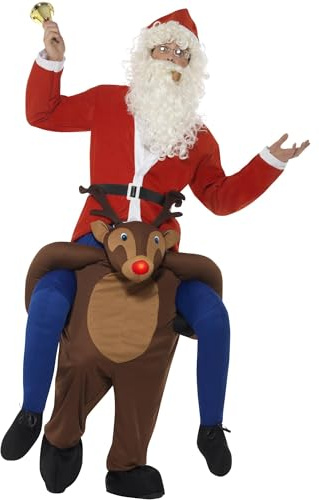Piggyback Reindeer Rudolf Costume