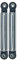 2x Stoßdämpfer Dämpfer Federbein Aufhängung Schwingungsdämpfer ShockAbsorber Federkolbendämpfer Waschmaschine passend wie Miele 2102798 2102799 für Serie 400 700 800 900 5080 5100 5190 5191 5240 5320
