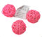 10 Stück Natur Wicker Rattan Kugeln Tischschmuck Hochzeit Party zum Aufhängen Wobble Ball Weihnachten Deko 5cm Rosa
