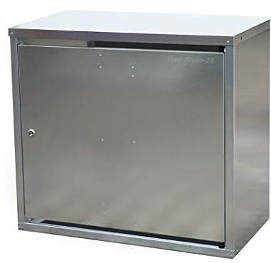 2 x 11 kg Propangas Flaschenschrank/Gasflaschenschrank verzinkt OHNE RÜCKWAND (geeignet für 3-, 5, 10, 11 kg Gasflaschen - Gasschrank Schutzschrank)