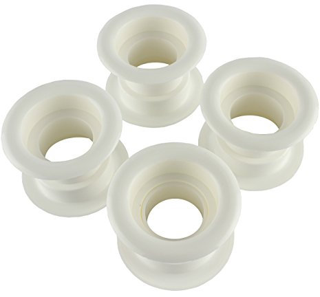 Türgitter Lüftungsgitter Ø 40 mm weiß weiß 8 Stück