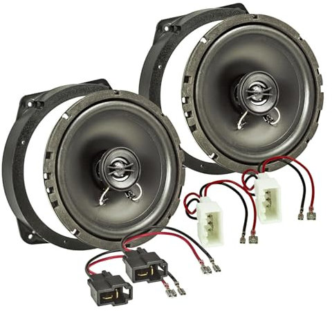 tomzz Audio 4036-001 TA16.5-Pro Lautsprecher Einbau-Set kompatibel mit BMW Mini 2001-2008 165mm Koaxial System