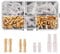 Kinstecks 120PCS 3.5mm Bullet Connectors Kit Brass Bullet Male & Female Wire Terminals Connector with Insulation Cover for Motorcycle Motorbike Car Truck Scooter Boats Electric Instruments